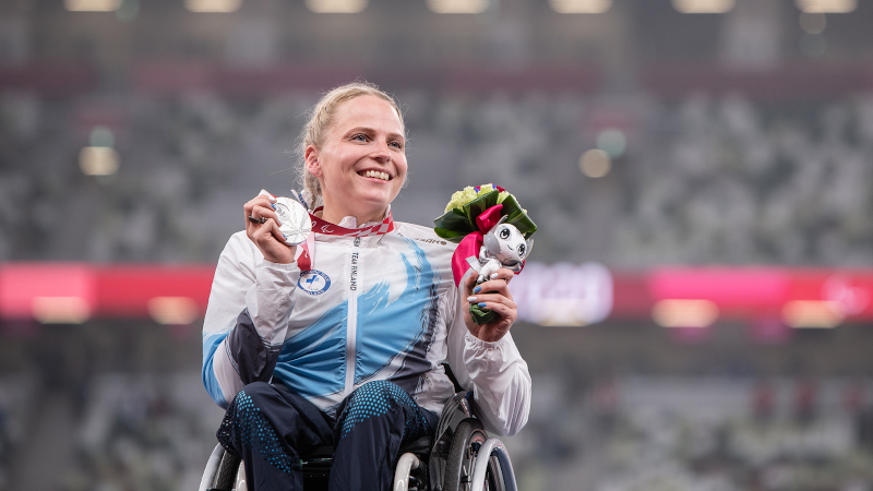 Paralympiska silvermedaljör Amanda Kotaja